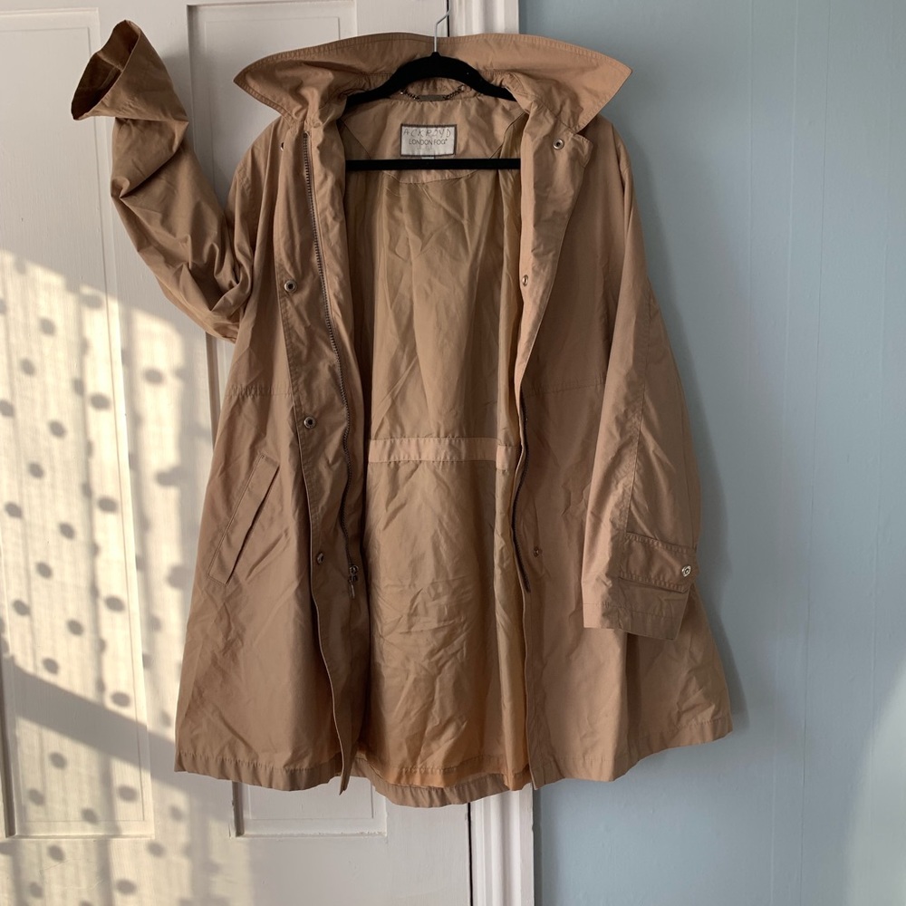 London Fog Women Medium Tan Jacket with Hood
